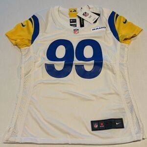 Los Angeles Rams Aaron Donald Alternative White Nike Football Jersey Women Sz S